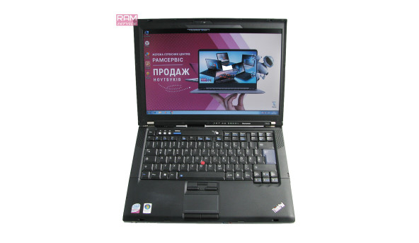 Ноутбук Lenovo ThinkPad T400, 14.1"", Intel Core 2 Duo P8600, 4 GB, 320 GB, Mobile Intel 45 Express , Windows 7, Б/В