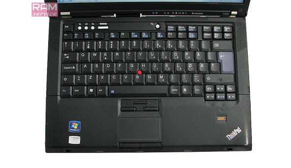 Ноутбук Lenovo ThinkPad T400, 14.1", Intel Core 2 Duo P8600, 3 GB RAM, 120 GB HDD, Mobile Intel 45 Express , Windows 7, Б/В