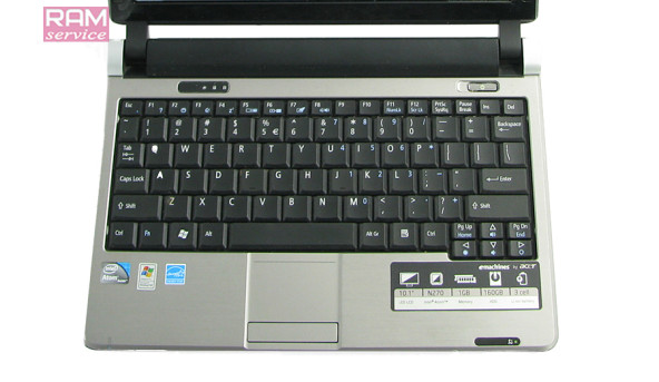 Нетбук Acer eMachines 250, 10.1", Intel Atom N270, 2 GB RAM, 500 GB HDD, Інтегрована Intel 945GSE Express, Windows 7, Б/В