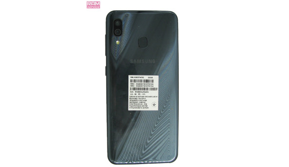 Смартфон Samsung Galaxy A30, 6.4", ОЗУ 3 ГБ, 32 ГБ, подвійна основна камера: 16 Мп + 5 Мп,  фронтальна 16 Мп, Android 10, Б/В