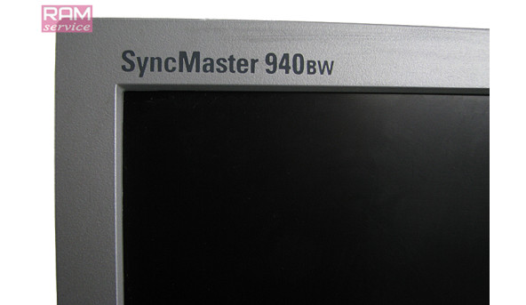 Монітор Samsung SyncMaster 940BW, 19.0", TN + film, 1440х900, 16:10, 500:1, 4ms, 160/160, VGA (D-Sub), Б/В
