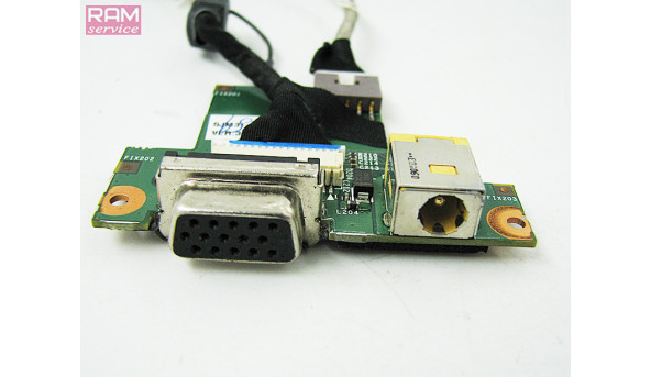Додаткова плата роз'єм живлення та VGA для ноутбука Packard Bell LH1 13.3" 6050A2275901, Б/В, В хорошому стані, без пошкоджень - 108880