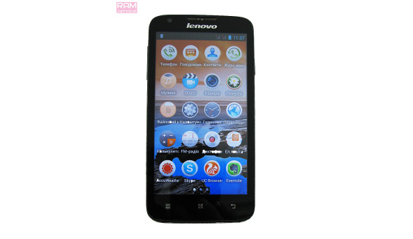 Смартфон Lenovo A680 ROW Black, 5", ОЗУ 1 ГБ, 4 ГБ, основна камера: 5 Мп,  фронтальна 0,3 Мп, Android 4.2.2, Б/В