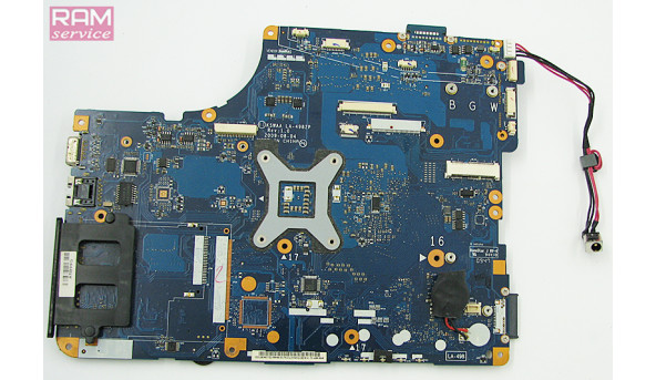 Материнська плата для ноутбука Toshiba Satellite L500 15.6" KSWAA LA-4982P Б/В,  Стартує. Присутній слот для дискретної графіки