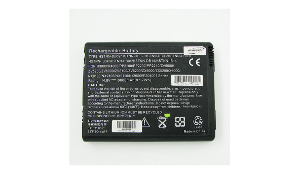 Батарея акумулятор HP Pavilion HSTNN-DB02 Li-ion Battery 6600mAh 14.8V, Б/В, робоча, 50% зносу