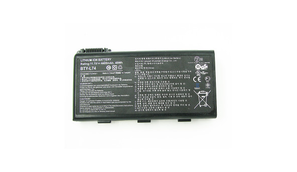 Батарея акумулятор Msi BTY-L74 Li-ion Battery 4400mAh 11.1V, Б/В, робоча, 50% зносу