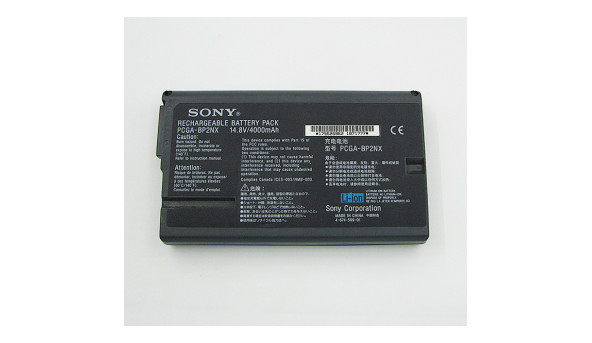 Батарея акумулятор Sony PCGA-BP2NX Li-ion Battery 4000mAh 14.8V, Б/В, робоча, 50% зносу