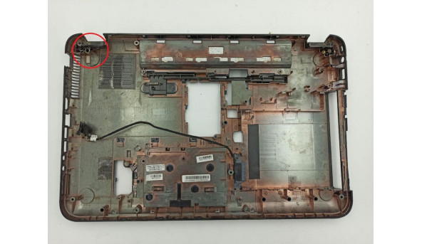Нижня частина корпуса для ноутбука HP Pavilion g6, g6-2202sl, 15.6", jte39r36tp003, 684164-001, б/в. Має зламані верхні кріплення, продається з конектором CD