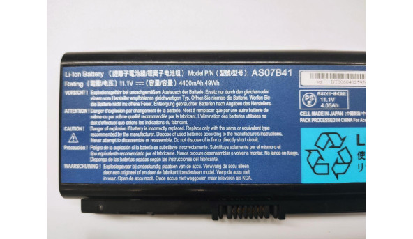 Батарея, акумулятор, для ноутбука Acer Aspire 5230, 5235, 6530, 6530G, 6920, 7720ZG, 7730, 7730G, 8730Z, 8730ZG, 8920, Li-ion Battery, 4400mAh, 49Wh, 11.1V, б/в, робоча, 5% зносу - 11383