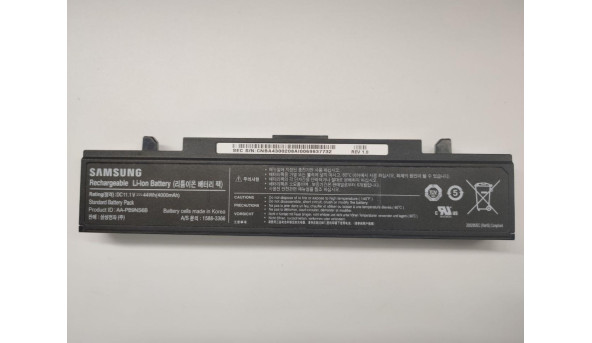 Батарея, акумулятор, для ноутбука Samsung NP300E, NP300V, R466, R467, R468, RV510, RV511, Q430, Q520, Li-ion Battery, 4000mAh, 44Wh, 11.1V, б/в, робоча, зносу 25% - 11413