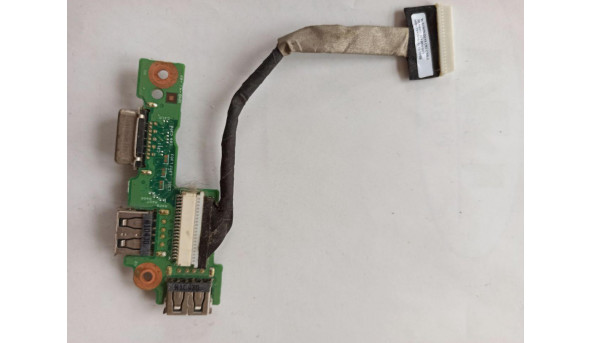 Плата з роз'ємами VGA та USB,  для ноутбука Dell Inspiron M5010, 48.4hh03.011,  б/в, без пошкоджень