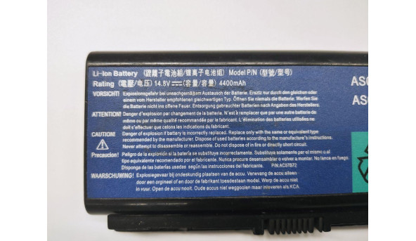 Батарея, акумулятор, для ноутбука Acer Aspire 5230, 5235, 5310, 5315, 5330, 5520, Li-ion Battery, 4400mAh, 49Wh, 14.8V, б/в, робоча, 0% зносу - 12120