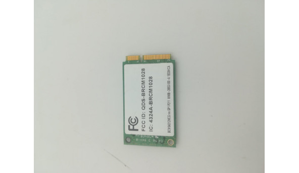 Адаптер WiFi, знятий з ноутбука HP Compaq CQ50, bcm94312mcg, 459263-001, б/в, В хорошому стані.