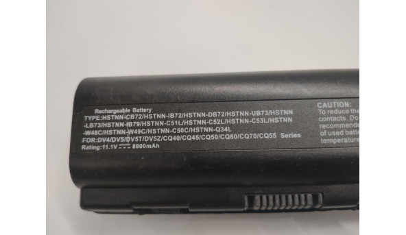 Посилена батарея, акумулятор, для ноутбука HP Pavilion DV4, DV5, DV5T, DV5Z, CQ40, CQ45, CQ50, CQ60, CQ70, CQ55 SERIES, Li-ion Battery, 8800mAh, 95Wh, 11.1V, б/в, робоча 10% знос, має незначне пошкодження (фото) - 12566