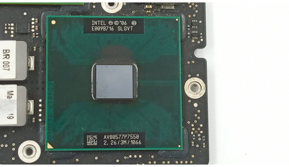 Материнська плата для Apple MacBook pro A1342 820-2883-A, має впаяний процесор Intel Core 2 Duo P7550,  nvidia MCP79MXT-B3 DDR3 EMC 2350
