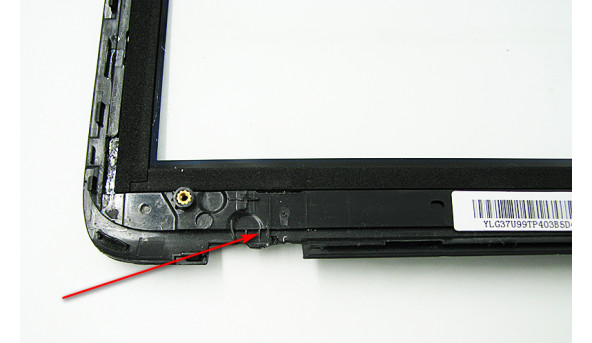 Рамка матриці з сенсорним склом для ноутбука HP 15-f162dx 15.6″ YLG37U99TP403, Б/В,  Відсутня заглушка з правої сторони (фото)