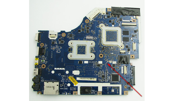 Материнська плата для ноутбука  Acer Aspire 5552 15.6" Compal LA-7092P P5WE6, Б/В, Після ремонту (фото), Стартує, зображення не виводить
