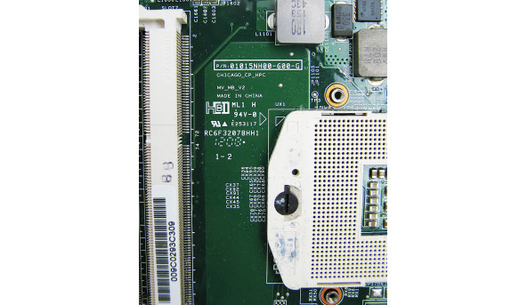 Материнська плата для ноутбука HP 630 15.6" 646669 001, Б/В, Стартує, Відсутня планка для фіксування шлейфа клавіатури (фото) - 205472