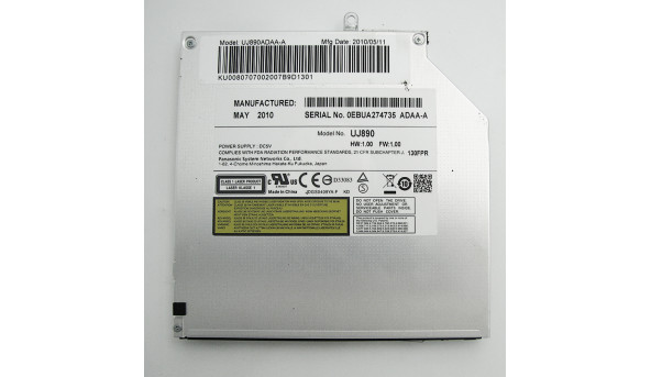 CD/DVD привід SATA для ноутбука Packard Bell EasyNote MS2290 17.3" Panasonic UJ890 SATA, Б/В, Без заглушки - 205545