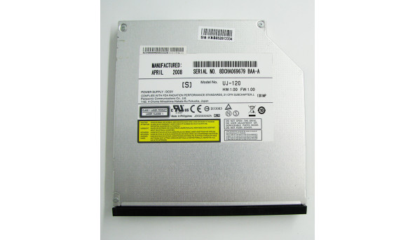 CD/DVD привід IDE для ноутбука HP Pavilion dv9000 Panasonic UJ-120, Б/В, В хорошому стані, без пошкоджень - 209106