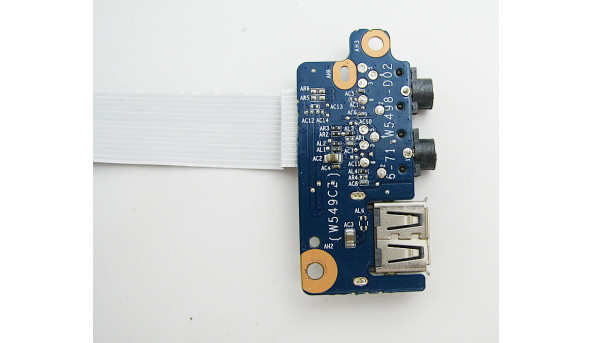 Додаткова плата роз'єми USB та роз'єми Audio для ноутбука TERRA MOBILE 1420 14.0" 6-71-W5498-D02, Б/В, В хорошому стані, без пошкоджень - 209342