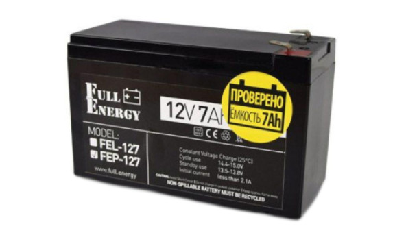 Full Energy FEP-127 Аккумулятор 12В 7 Ач для ИБП