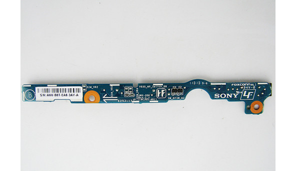 Кнопка включення, з кнопками управління, для ноутбука, Sony VAIO VPCSB38FJ 13.3" 1P-110CJ05-4011, Б/В, в хорошому стані, без пошкоджень - 210627