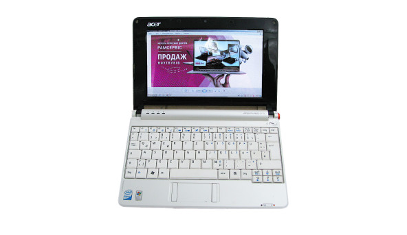 Нетбук Acer Aspire One ZG5, 8.9" Atom N270 1 GB RAM 160 GB HDD Intel 945 Express Windows 7 Б/В
