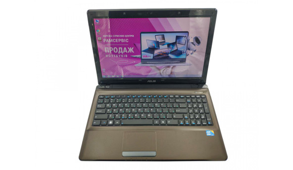 Ноутбук Asus K52J Intel Core i3-380M 4Gb RAM 320Gb HDD AMD Radeon HD 6370M 512Mb [15.6"] - ноутбук Б/У