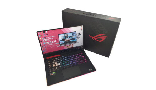 Ігровий ноутбук Asus ROG Strix G513 AMD Ryzen 7 4800H 8Gb RAM 512Gb SSD Nvidia Geforce GTX 1650 4Gb 15.6" Б/В