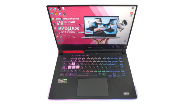 Игровой ноутбук Asus ROG Strix G513 AMD Ryzen 7 4800H 8Gb RAM 512Gb SSD Nvidia Geforce GTX 1650 4Gb 15.6" Б/У