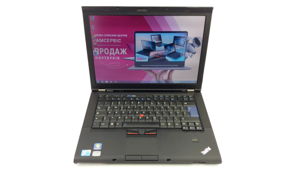 Ноутбук Lenovo ThinkPad T410 Intel Core i5-520M 4 GB RAM 160 GB HDD [14.1"] - ноутбук Б/В - 246012