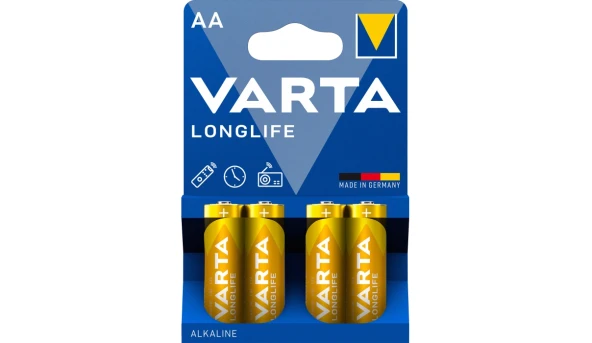 VARTA LONGLIFE AA BLI 4 ALKALINE Батарейка