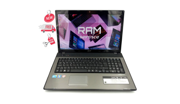 Ноутбук Acer Aspire 7741G Intel Core I3-370 4 GB RAM 500 GB HDD ATI Radeon HD 5470M [17.3"] - ноутбук Б/У