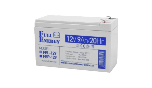 Full Energy FEL-129 Аккумулятор гелевой 12В 9А•ч
