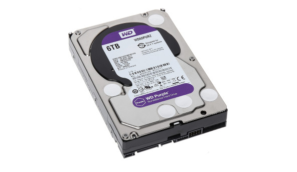 Жорсткий диск Western Digital Purple 6TB 64MB 5400rpm WD60PURZ 3.5 SATA III НОВИЙ