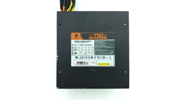 Блок питания Corsair TX750W CMPSU-750TXEU - Б/У - 254373