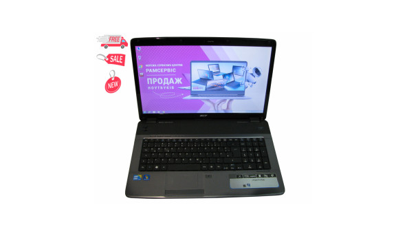 Ноутбук Acer Aspire 7740  Intel Core i3-330M 4Gb RAM 320Gb HDD [17.3"] - ноутбук Б/У
