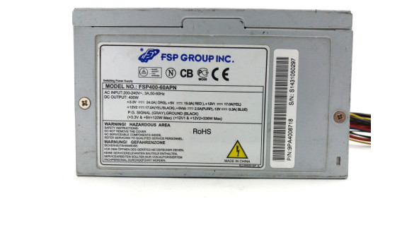 Блок питания 400W FSP FSP400-60APN - блок питания Б/У - 261435