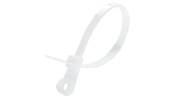 APRO 4х150 Стяжка кабельная с кольцом белая (пач. 100шт.)
