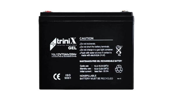Trinix TGL12V75Ah/20Hr Аккумулятор гелевый 12В 75А•ч