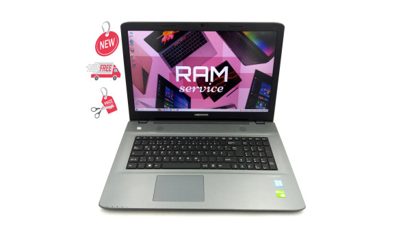 Ноутбук MEDION AKOYA P7653 i7-8550U 8 GB RAM 500 GB HDD NVIDIA GeForce MX130 [IPS 17.3" FullHD] - ноутбук Б/У