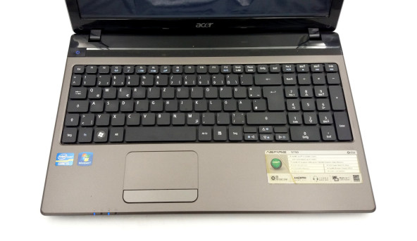 Ноутбук Acer 5750 Intel Core i5-2430M 4 GB RAM 320 GB HDD [15.6"] - ноутбук Б/В - 283966