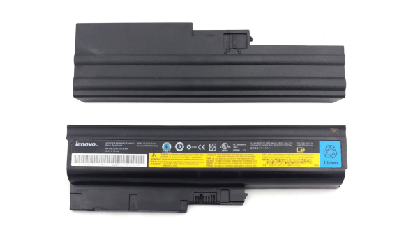 Оригинальная батарея акумулятор для ноутбука Lenovo ThinkPad R60 T60 57 Wh 10.8V Li-Ion Б/У - износ до 5%