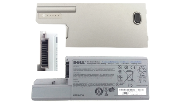 Батарея акумулятор для ноутбука Dell Latitude D531 D820 D830 85 Wh 11.1V Li-Ion Б/У - износ 50-55%