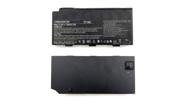 Оригінальна батарея акумулятор для ноутбука MSI GT680 BTY-M6D 7800mAh 11.1V Li-Ion Б/В - износ 20-25%