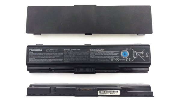 Оригинальная батарея аккумулятор для ноутбука Toshiba L500 PA3534U-1BRS 10.8V 44Wh Li-Ion Б/У - износ 40-45%