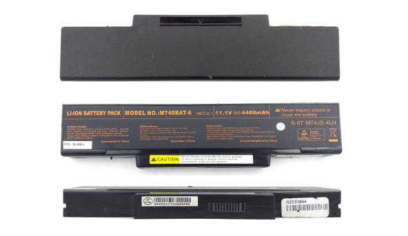 Батарея аккумулятор для ноутбука Asus Dell MSI LG M740BAT-6 11.1V 4400mAh Li-Ion Б/У - износ 60-65%