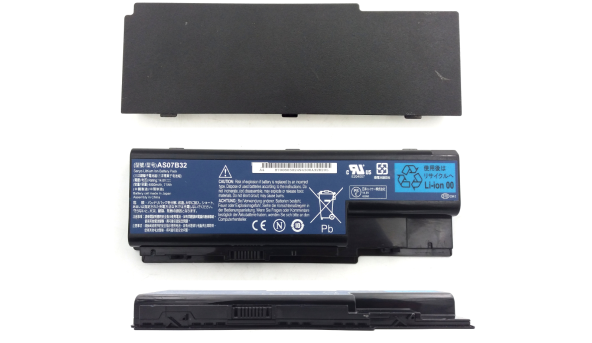 Оригинальная батарея аккумулятор для ноутбука Acer Aspire 5230 AS07B32 4800mAh 14.8V Li-Ion Б/У - износ 40-45%