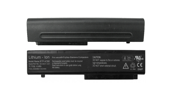 Батарея акумулятор для ноутбука Fujitsu-Siemens A1650 BTP-ACB8 4.4Ah 11.1V Li-Ion Б/В - знос 15-20%